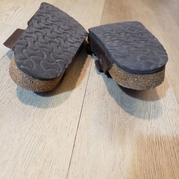 Birkenstock Dark Brown Sandals Double Buckle With Amazing Patina - Picture 5 of 9